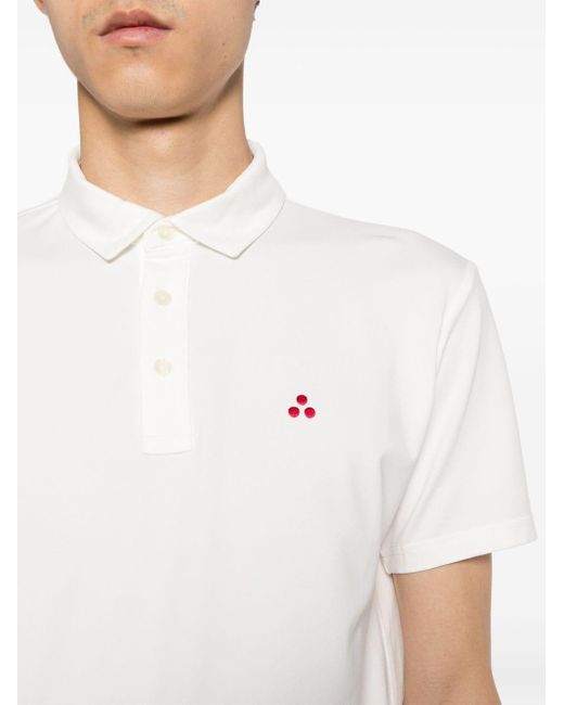 Peuterey Poloshirt mit Logo-Stickerei in White für Herren