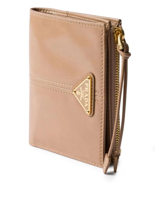 Prada Natural Small Leather Wallet