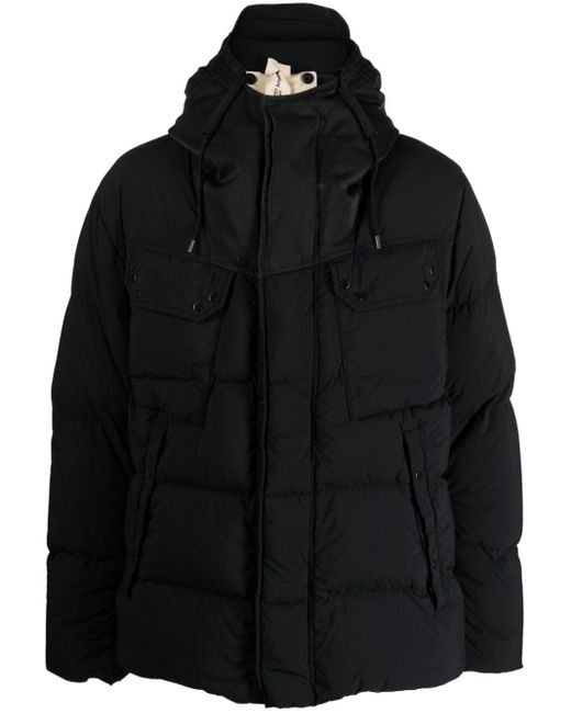 C P Company Black Quilted Padded Jacket for men