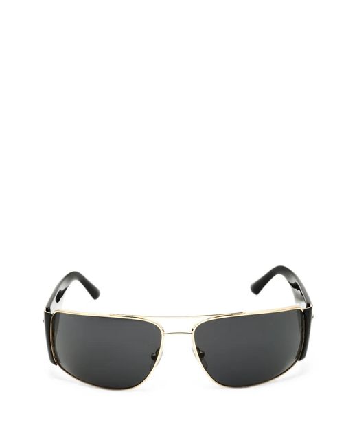 Versace Metallic Rectangle-Frame Sunglasses
