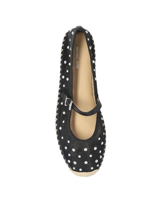 MICHAEL Michael Kors White Lynn Studded Espadrilles