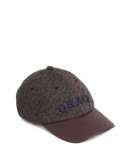 Cappello Da Baseball Grace di Wales Bonner in Brown da Uomo