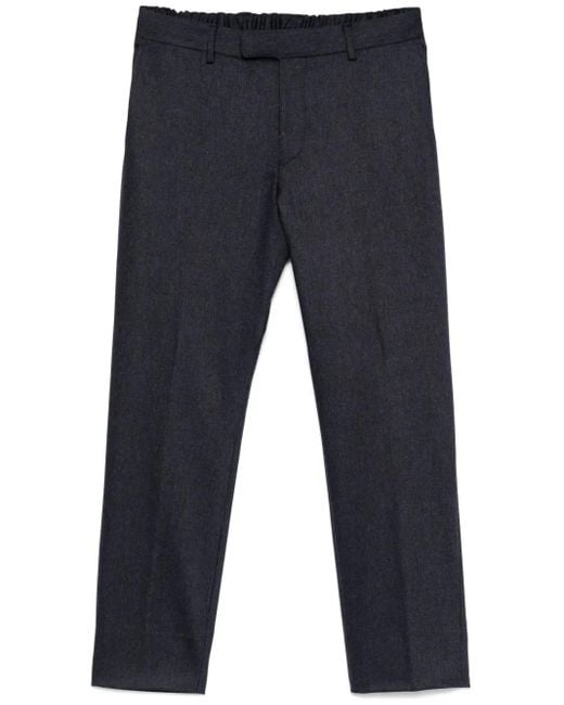 Corneliani Blue Straight-Leg Trousers for men