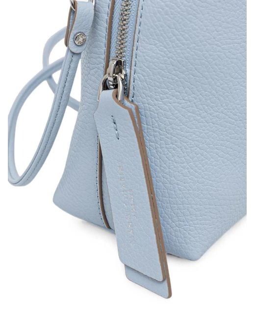 Gianni Chiarini Blue Medium Alifa Grained Handbag