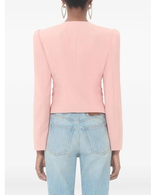 Valentino Garavani Pink Cropped Jacket