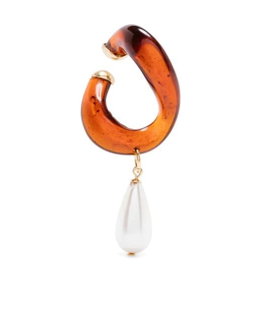 Beatriz Palacios Orange Medium Link Earcuff
