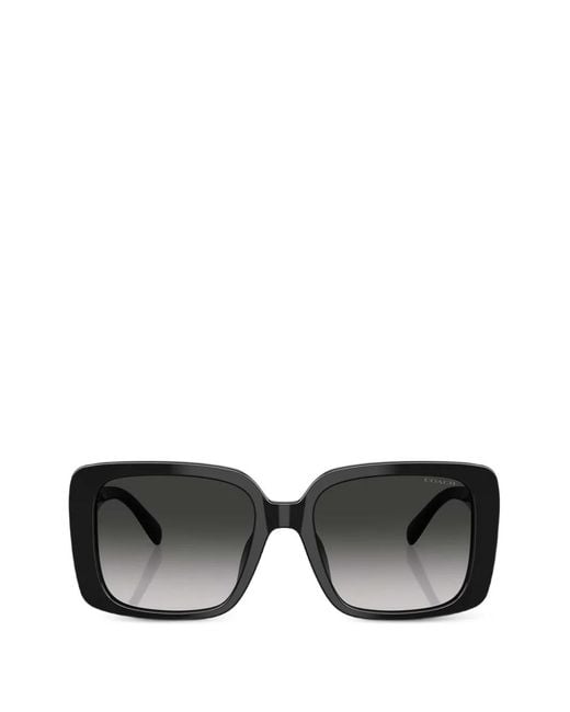 COACH Black Square-Frame Sunglasses