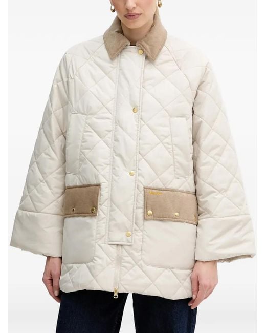 Barbour Natural Corduroy Quilted Jacket