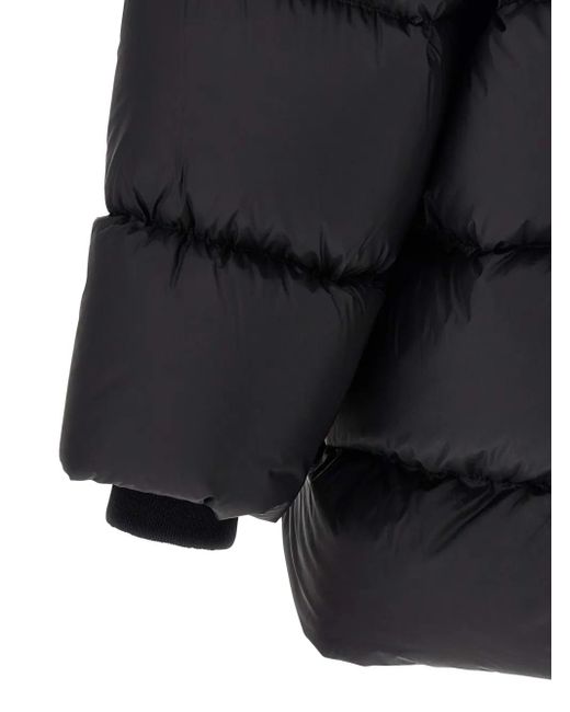 Rick Owens Turtle Gewatteerde Donsjas in het Black voor heren