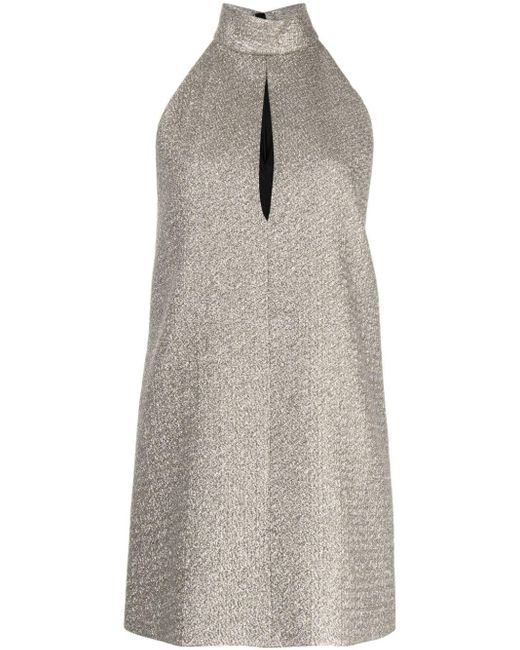 Robe courte à col montant Tom Ford en coloris Gray