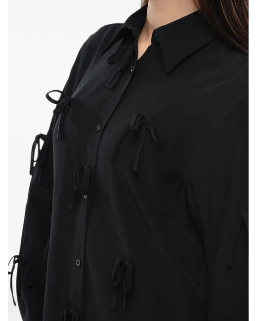 Viktor & Rolf Black Blouse À Détail De Nœud