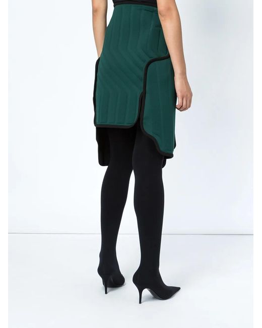 Balenciaga Green Car Design Molded Skirt