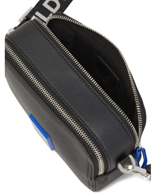 Karl Lagerfeld Blue Logo-Plaque Cross Body Bag