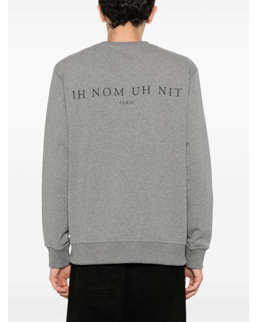 Ih Nom Uh Nit Katoenen Sweater in het Gray voor heren