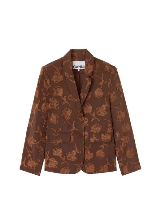 Ganni Brown Blazer