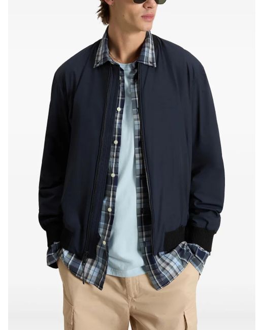 Woolrich Matt Stretch Bomberjack in het Blue voor heren
