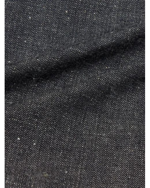TAIGA TAKAHASHI Gray Lot.716 Damaged Denim Jacket