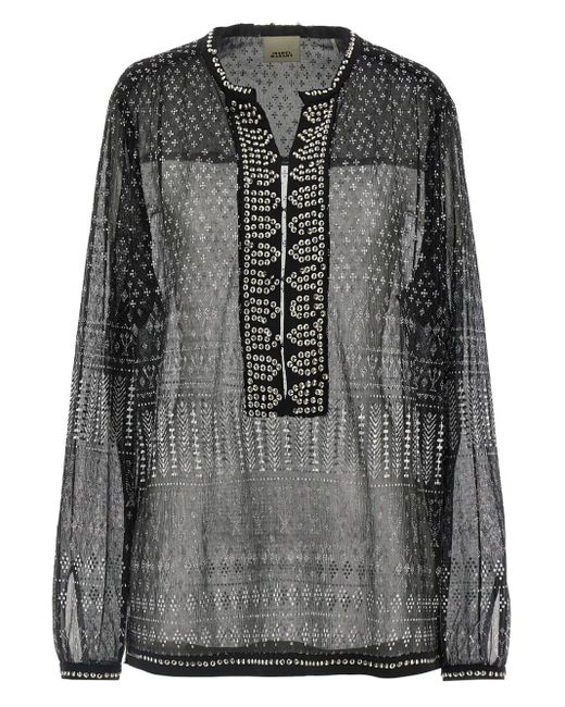 Isabel Marant Black Nickie Blouse