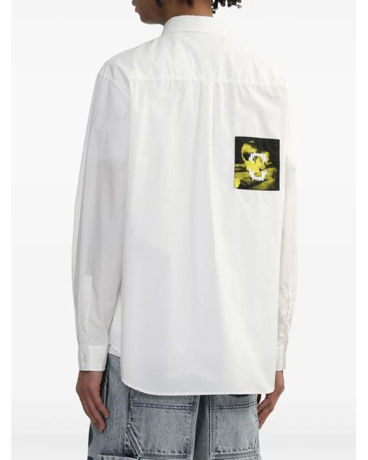 Undercover White Patch-Detail Shirt for men