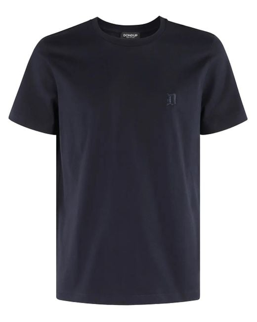 Dondup Blue Cotton T-Shirt for men