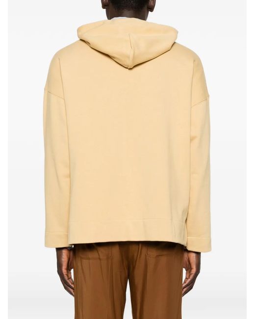 Sandro Natural Flower-Patch Hoodie for men