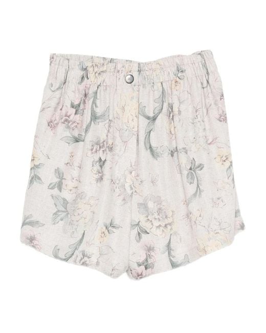 Forte_forte White Printed Shorts