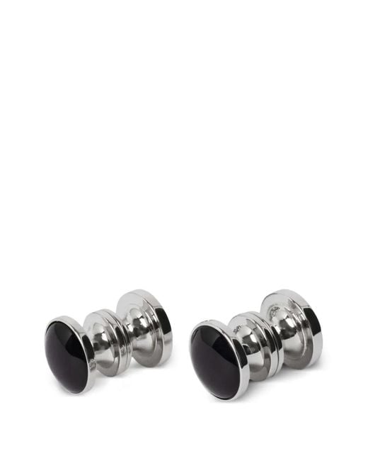 Hackett White Bachelor Stud Cufflinks for men
