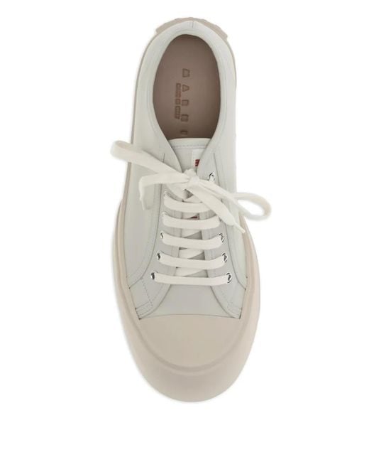 Marni White Pablo Lace-Up Sneakers for men