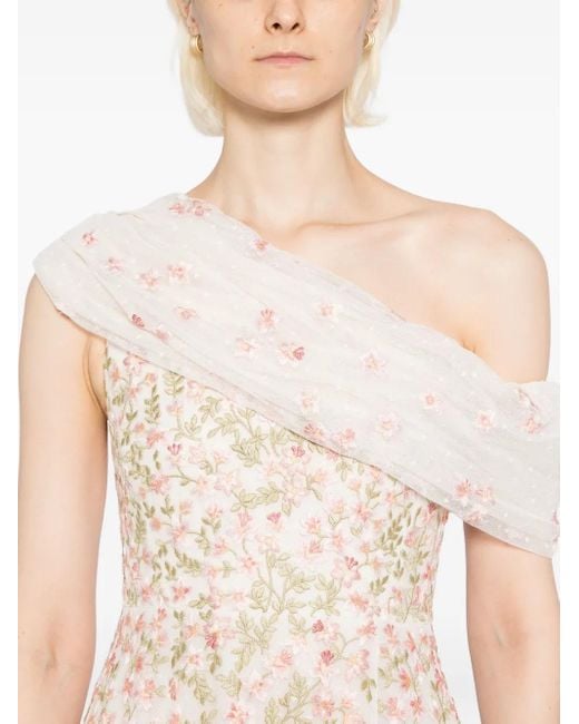 Needle & Thread Natural Everette Bloom Gown