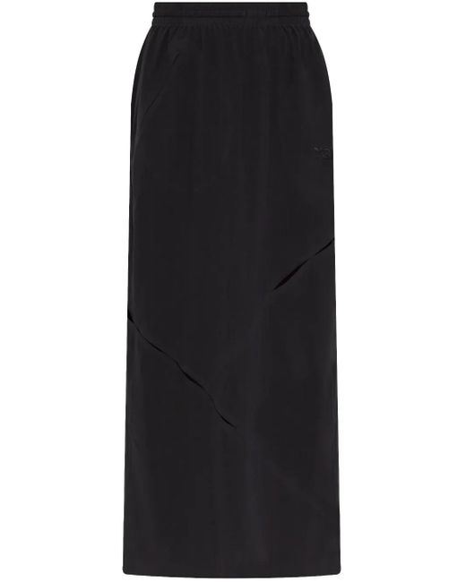 Y-3 Maxi-Rok Met Asymmetrisch Vlak in het Black