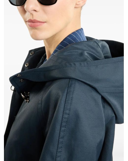 Fay Blue Hooded Coat