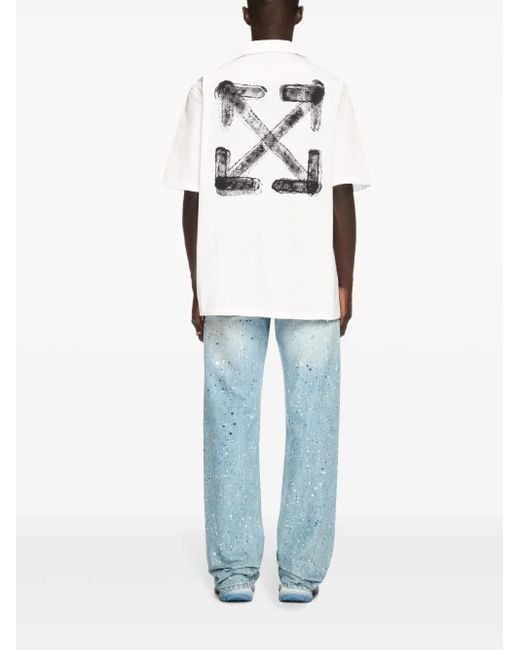Off-White c/o Virgil Abloh White Shirt With Rear Maxi Arrow Logo for men