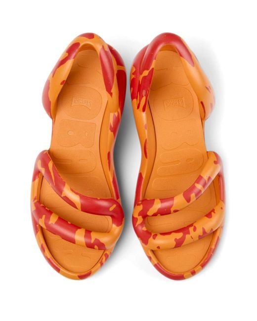 Camper Red Kobarah Slingback Sandals for men