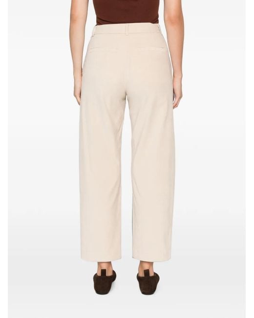 Liviana Conti White Straight-Leg Trousers