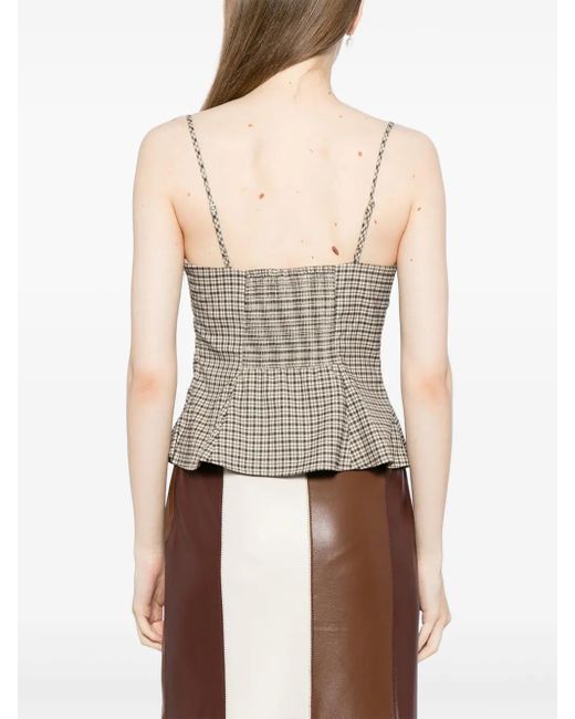 Top Genevieve Reformation de color Gray