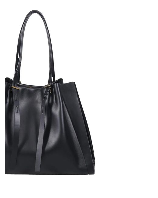 MINOBOSSI Black Paulina Leather Shoulder Bag