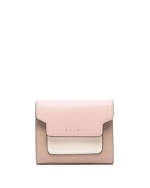 Cartera con diseño colour block Marni de color Pink