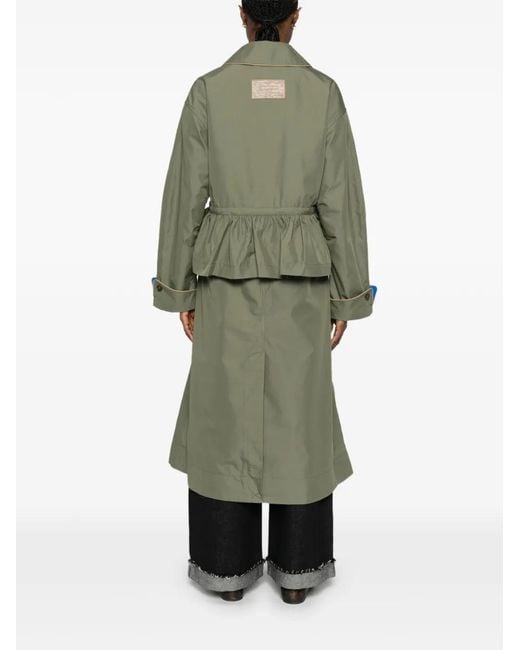 Damson Madder Green Myrtle Ruffled Coat