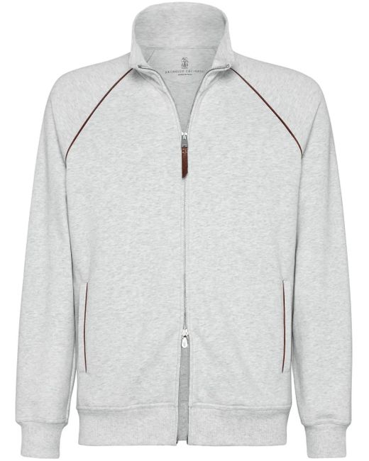 Jersey con cuello alto Brunello Cucinelli de hombre de color Gray
