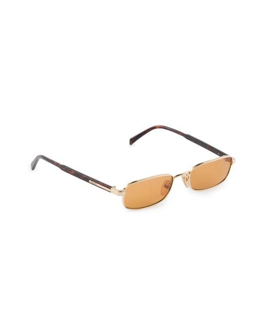 Prada Natural Rectangle-Frame Sunglasses for men