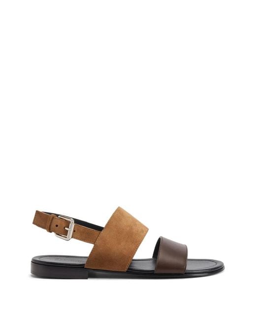 Giuseppe Zanotti White Maratea Double-Band Sandals for men