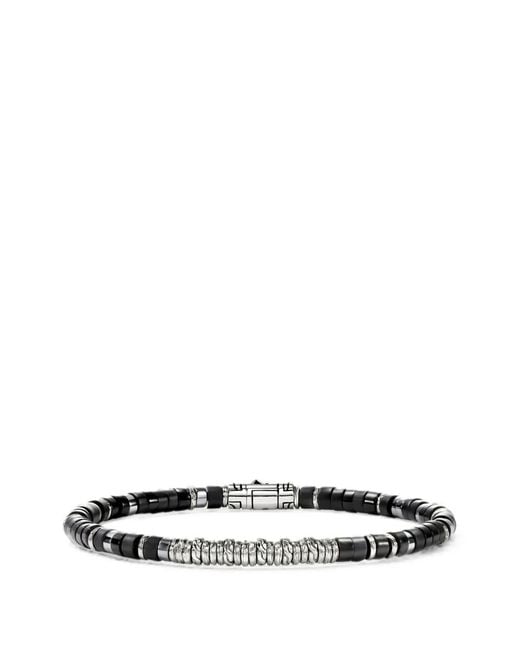 John Hardy White Heishi Onyx Bracelet for men
