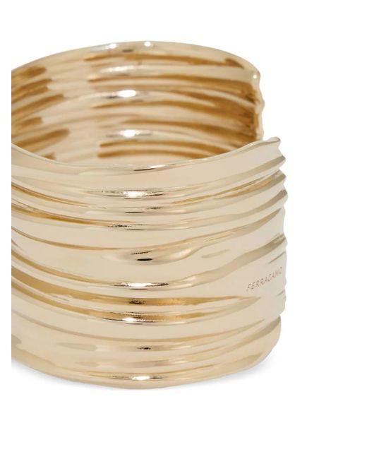 Ferragamo Draped Bangle ブレスレット L Natural