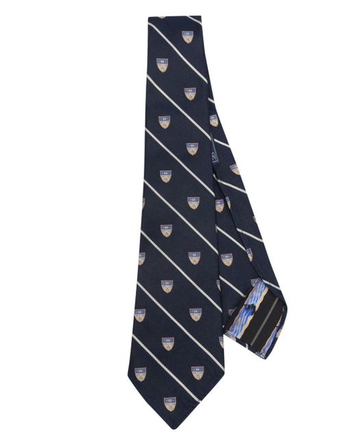 Polo Ralph Lauren Blue Club Striped Silk Tie for men