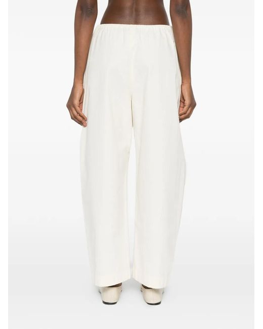 Nanushka White Elasticated-Waist Trousers