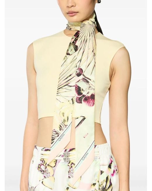 Genny Abstract-Pattern Scarf in Metallic | Lyst UK
