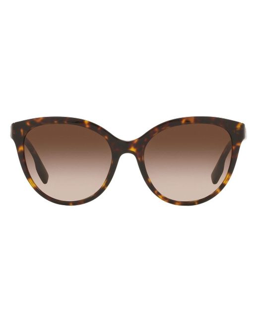 Burberry Betty Logo-plaque Sunglasses in Brown | Lyst