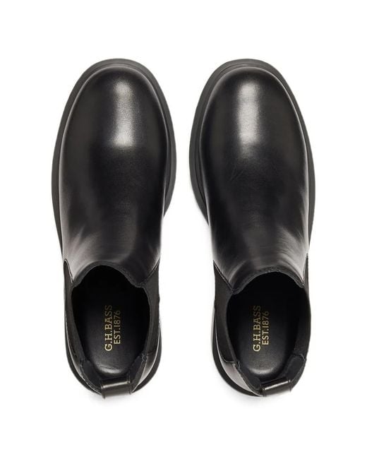G.H.BASS Black Albany Ii Pull-On Boots