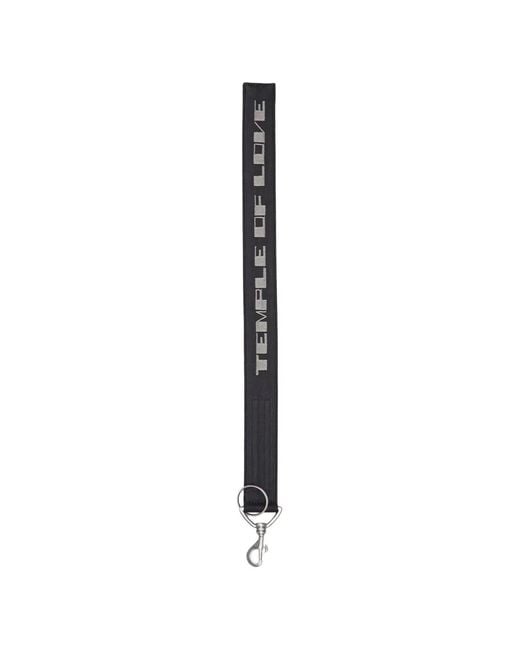 Rick Owens White Temple Ring Keychain