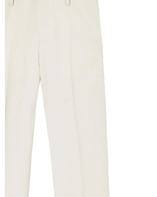 Off-White c/o Virgil Abloh White Straight-Leg Tailored Trousers for men